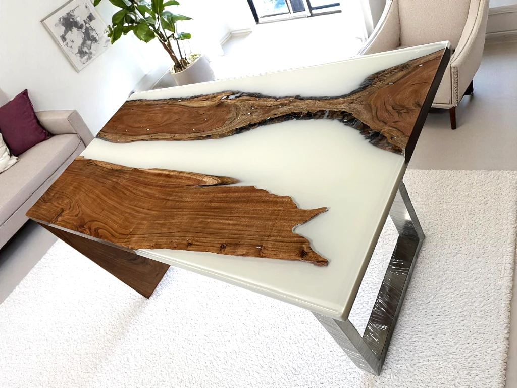 Handmade Waterfall Epoxy Dining Table - Custom To Order 